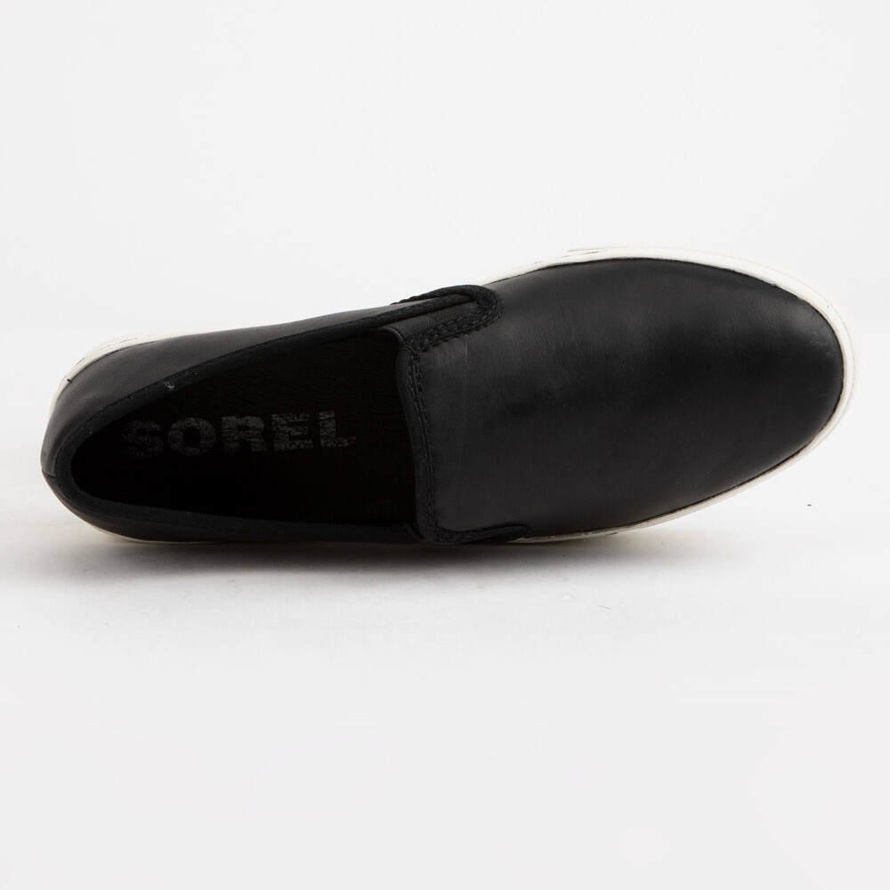 SOREL Campsneak Black Womens Slip-On Shoes - Picture 4 of 7